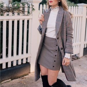 Sandro Plaid Skirt NWT Size 1